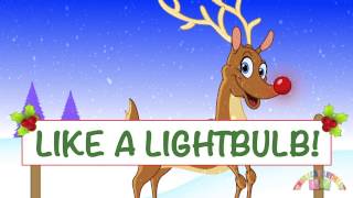 RUDLOPH THE REINDEER NEW FUN LYRICS  Christmas Songs  Nursery Rhymes TV  English Songs For Kids [upl. by Kelda]