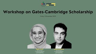 Workshop on GatesCambridge Scholarships for Applicants from Pakistan [upl. by Celina]