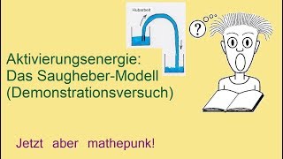 Aktivierungsenergie Das SaugheberModell Demonstrationsversuch [upl. by Lucier592]