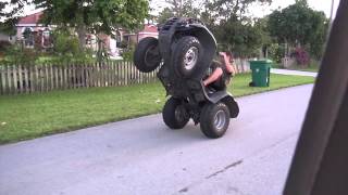 Honda Rancher 420 Wheelies HD [upl. by Jeminah]