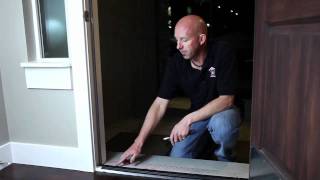 Home Maintenance  How To Adjust a Door Thresholdmov [upl. by Ezra734]