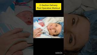 Cesarean Delivery Post Operation Workout Recovery Exercises healthylifestyle cesareandelivery [upl. by Sada]