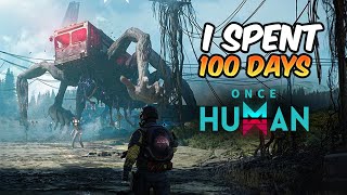 I Spent 100 Days in Once Human Hindi  😈A Post Apocalyptic Survival Multiplayer Game [upl. by Lihkin]