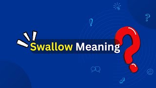 Swallow Meaning [upl. by Badr]