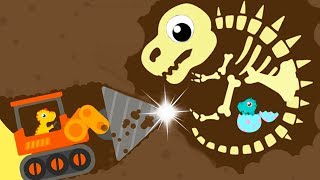 Dinosaur Digger 3  The Truck Kids Game  Play Fun Dinosaur Digger 3 Game For Kids [upl. by Soisatsana696]