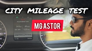 MG Astor Practical City Mileage  Sprint Variant  1500cc NA petrol engine Astor MG mileage Suv [upl. by Anrahc]