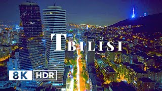 Tbilisi Georgia in 8K HDR 10 BIT ULTRA HD Drone Video 60 FPS [upl. by Aerdnas]