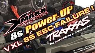 TRAXXAS XMAXX 8S VXL ESC FAILURE POWERUP [upl. by Kristofer]