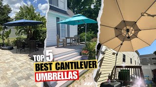 Best Cantilever Umbrellas Top 5 Picks  Outdoor Parasols for Backyard [upl. by Idou]