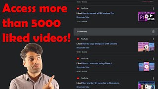 How to see all YouTube likes if you liked over 5000 videos [upl. by Norabel]