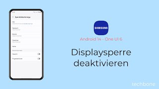 Displaysperre deaktivieren  Samsung Android 14  One UI 6 [upl. by Einaoj]