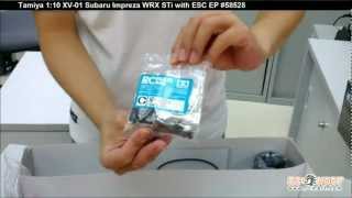 Tamiya XV01 Subaru Impreza WRX STi 110 EP RC Car 58528 Unboxing [upl. by Eerat]