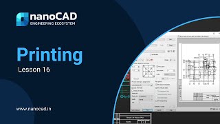 Printing in nanoCAD  nanoCAD Tutorial  Lesson 16 [upl. by Tshombe]