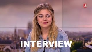 Aprende francés con Louane entrevistada en el noticiero de France2 [upl. by Armstrong]