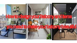 How to create and design your Balcony Trendy home decorLatest Balcony designsNew Veranda ideas [upl. by Elliven]