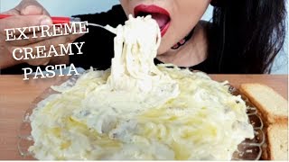 ASMRCREAMY ALFREDO PASTAEATING SOUNDS NO TALKING CREAMY PASTA [upl. by Minnie]