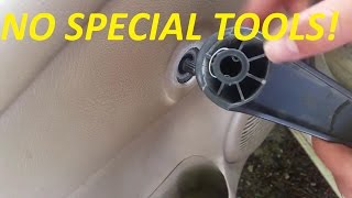 Quick Tip  How to Remove Manual Window Crank With No Special Tools [upl. by Otreblasiul364]