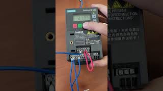 Configurar variador de frecuencia Siemens Sinamics V20 [upl. by Iiette]