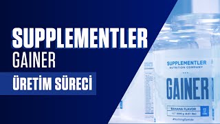 Supplementler Gainer Üretim Süreci [upl. by Atilam]