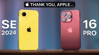 iPhone 16 Pro vs iPhone SE 2024 — Ultimate Comparison [upl. by Luy]