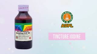 Tincture Iodine  Weak Iodine Solution IP  Treats Burn Cuts amp Wounds  ADPL [upl. by Edik]