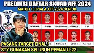 STY RESMI TURUNKAN SKUAD LAPIS KETIGA  DAFTAR 26 PEMAIN TIMNAS INDONESIA ASEAN CUP  PIALA AFF 2024 [upl. by Norrahc]