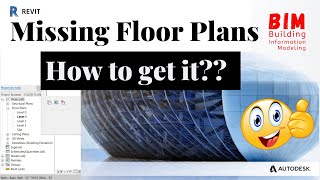 How to get Revit missing Floor Plans  BIM  Revit Tutorial [upl. by Oniram]