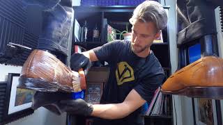 SHOE CLEANING MARATHON  Original ASMR Shoe Shine  Jason Dornstar [upl. by Eycal]