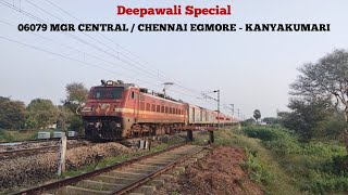 06079 MGR CENTRALCHENNAI EGMORE  KANYAKUMARI FESTIVAL SPECIAL [upl. by Eenobe]