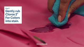 How to Remove Ink Stains from Colored Clothes with Clorox 2 for Colors [upl. by Bakerman]