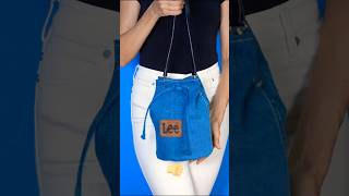 How to upcycle jeans into a style shoulder bag Miarti👜✂️ [upl. by Lotsirhc]