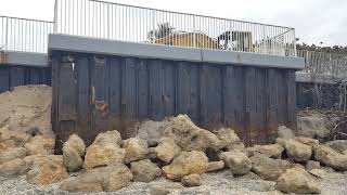 Parking Lot Seawalls Beach Erosion [upl. by Lairea]