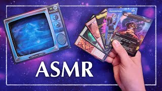 ASMR  Unboxing the Duskmourn Nightmare Bundle  Soft spoken tapping card reading [upl. by Eirak529]