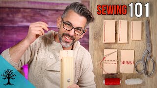 Mastering the 5 Basic Leather Stitches [upl. by Noryahs]