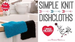 Learn to Knit Simple Knit Dishcloths with Marly Bird [upl. by Euqinahc]