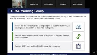 CPSC Import Surveillance  eFiling Beta Pilot Welcome Meeting [upl. by Lazor34]