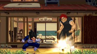 VEGETA vs YUJIRO HANMA  High Level Awesome Fight [upl. by Aicitel]