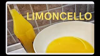 LIMONCELLO RICETTA ORIGINALE DENSA E PROFUMATISSIMA [upl. by Esaele]