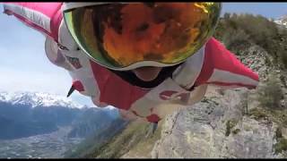 Vol Wingsuit au Chavalard  Géraldine Fasnacht [upl. by Ahserb]