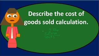 60 Discussion Questions  Cost of Goods Sold COGS Merchandising Company u [upl. by Nadnarb226]