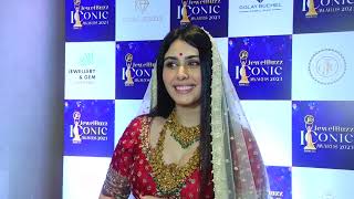 Warina Hussain Full Interview  JewelBuzz Iconic Awards 2023 [upl. by Yanahs]