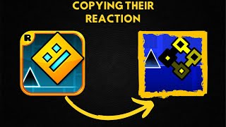 Making the worse reactions to beating levels  Geometry Dash [upl. by Ynaoj247]