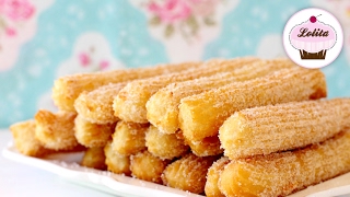 Receta de churros caseros  Como hacer churros fáciles y rápidos  Masa de churros [upl. by Nawuq221]