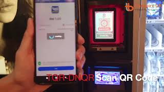 Cashless Necta coffee vending machine with transpire QR DuitNow QR Payment Terminal [upl. by Enieledam]