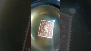 United Kingdom 19521965 half pence stamp showing portrait of Queen Elizabeth 2nd [upl. by Rosene]