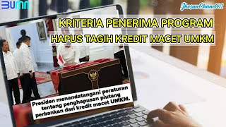 Kriteria Penerima Hapus Kredit Macet UMKM  UMKM TERBARU umkm bank bankbri umkmindonesia news [upl. by Leonor336]