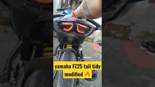 yamaha FZ25 tail light modified 🔥fzboy fz150 fz250 whatsappstatus short biker modification [upl. by Niltiak156]