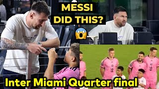 Messi winking at Suarez after Inter Miami goal vs Monterrey at Concacaf Quarter final 2024 [upl. by Allys214]