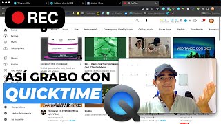 ▶COMO GRABAR PANTALLA y VOZ con QUICKTIME en MAC sin DESCARGAR NADA [upl. by Suivatnod]