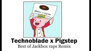 Technoblade x Pigstep  Best of Jackbox raps  Pigstep Remix [upl. by Adnomar]